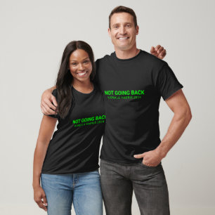 Camiseta Não voltando a kamala harris 2024 neon green