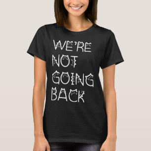 Camiseta Não Voltando para Kamala Harris - Carta de Gato 20