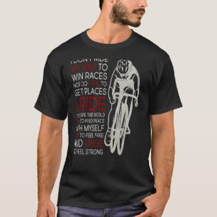 Camiseta Não vou andar de bicicleta para ganhar Races 1