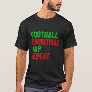 Camiseta Nap De Natal De Futebol E Repetir A Citação De X