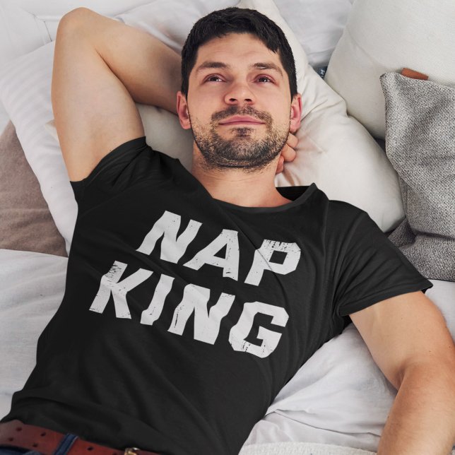Camiseta Nap King Funny Slogan Dizendo (Criador carregado)