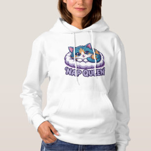 Camiseta Nap Queen Kawaii Cat
