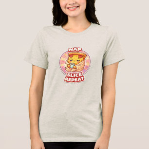 Camiseta Nap Slice Repeat Pizza – Roupas Kawaii Ac