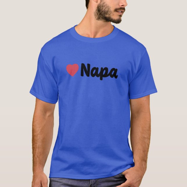 Camiseta Napa California Heart Script gift (Frente)