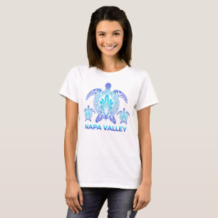 Camiseta Napa Valley California Ocean Blue Turtle Souvenirs