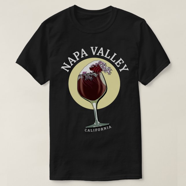 Camiseta Napa Valley California Wine (Frente do Design)