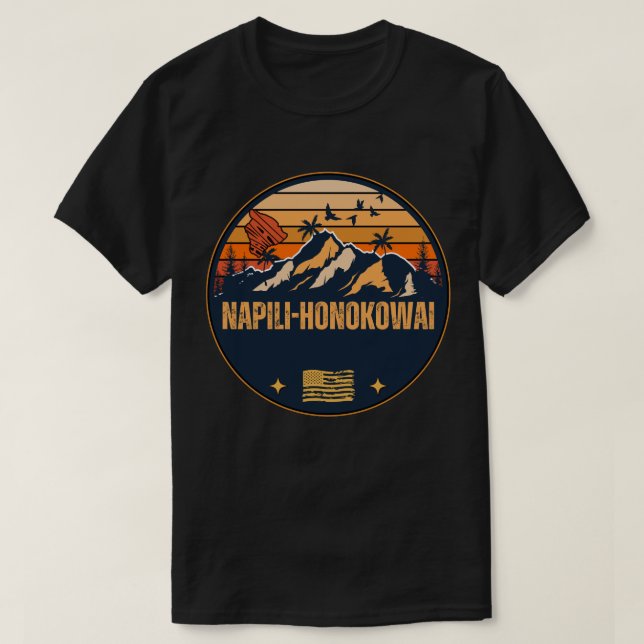 Camiseta Napili-Honokowai, Havaí (Frente do Design)
