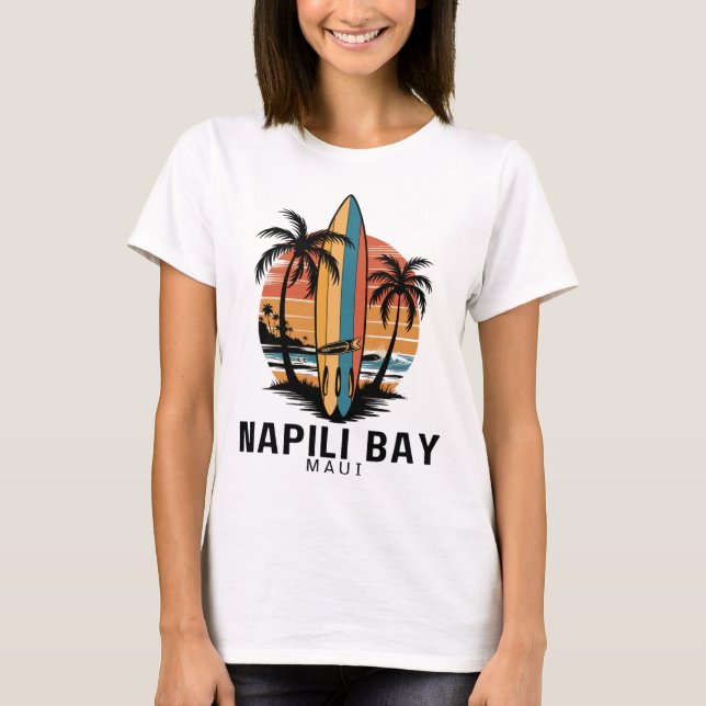 Camiseta Napili Y Maui Surfe Surfer  (Frente)