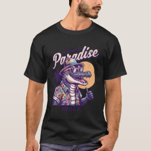Camiseta Naples Flórida Estilo Retro Verão Desgastado Desen