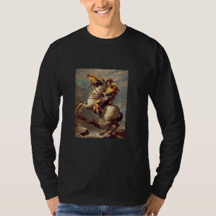Camiseta Napoleão atravessando a pintura dos Alpes