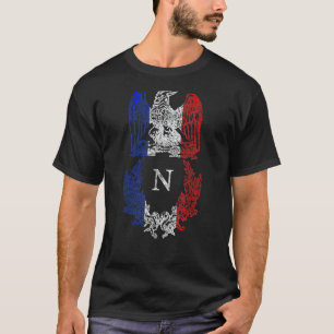 Camiseta Napoleão Bonaparte Eagle Bandeira Francesa Napoleô