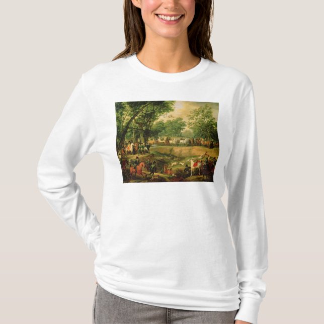 Camiseta Napoleon em uma caça na floresta de Compiegne, (Frente)