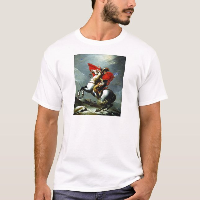 Camiseta Napoleon que cruza os cumes (Frente)
