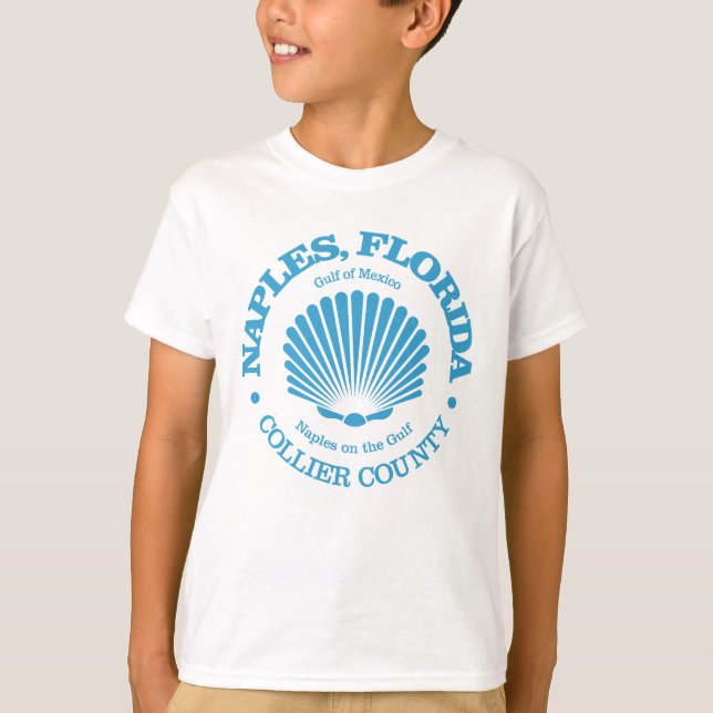 Camiseta Nápoles Fl (casca de mar) (Frente)