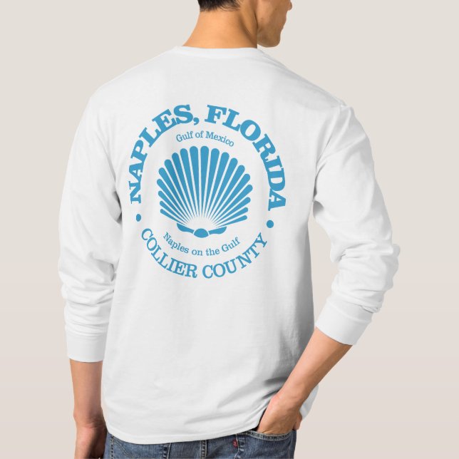 Camiseta Nápoles Fl (casca de mar) (Verso)