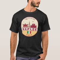 Nápoles Itália Cidade Skyline Emblem