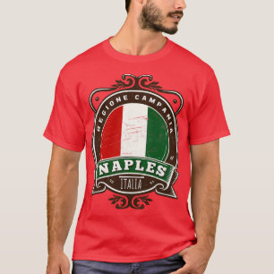 Camiseta Nápoles Itália Retro Região Italiana Design