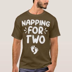 Camiseta Nápoles Para Engraçado Dois Anúncios De Gravidez N