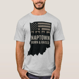 Camiseta Naptown Indiana Nascer e Raised Tee