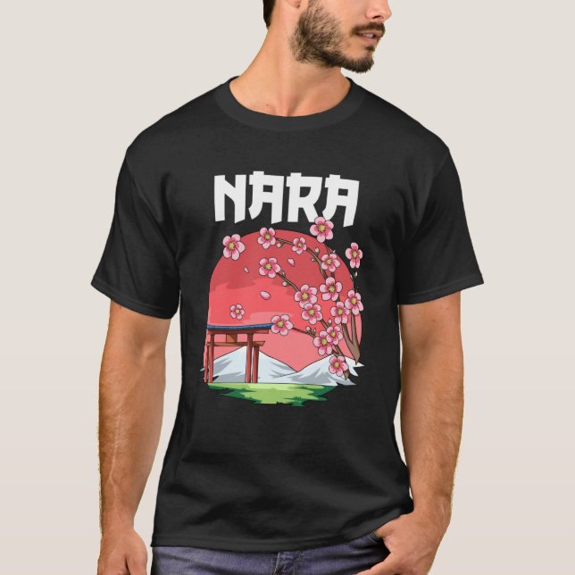 Camiseta Nara Kyokujitsuki Sakura Japão (Frente)