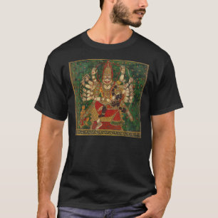 Camiseta Narasimha que mata Hiranyakashipu em seu regaço