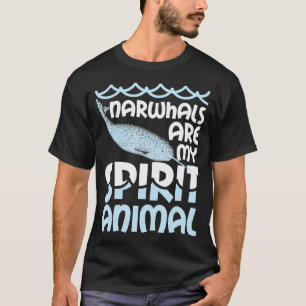 Camiseta Narcais São O Meu Espírito Animal Narwhale T 