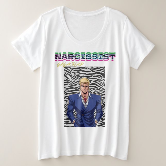 Camiseta Narcisista Gigachad (Frente do Design)