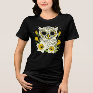 Camiseta Narciso e Caveira de Coruja de dezembro