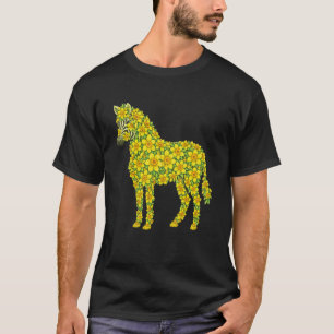 Camiseta Narciso Floral de Jardim Flor Zebra