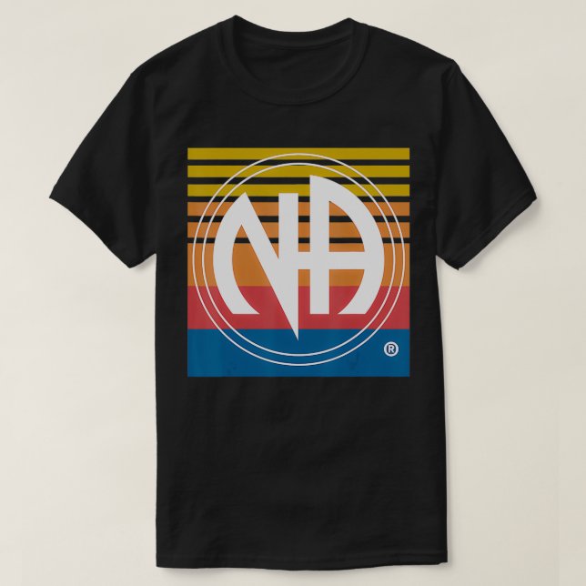 Camiseta Narcotics Anonymous  Vintage Logo 12 Step Recovery (Frente do Design)