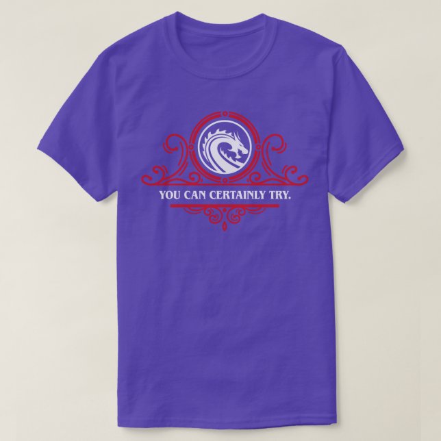 Camiseta Narrador cita que você pode, com certeza, jogar (Frente do Design)