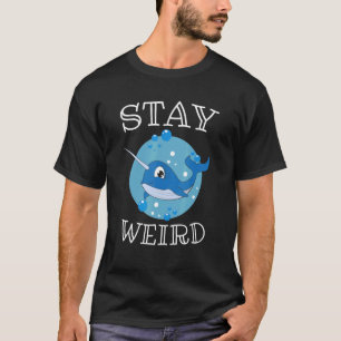 Camiseta Narrador Unicórnio Fica Estranho Crianças Meninas 