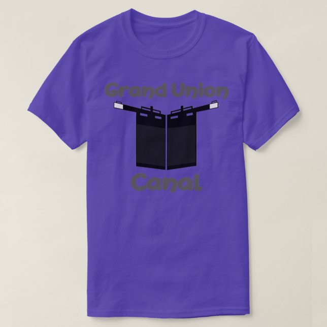 Camiseta Narrow Boating Grand Union Canal (Frente do Design)