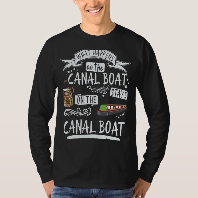 Camiseta Narrowboat & Canal Boat Para Proprietários De Barg (Frente)