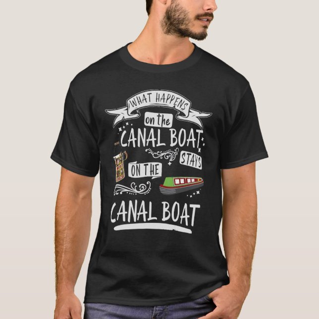 Camiseta Narrowboat & Canal Boat Para Proprietários De Barg (Frente)