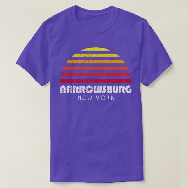 Camiseta Narrowsburg New York Catabilities NY Sunset (Frente do Design)