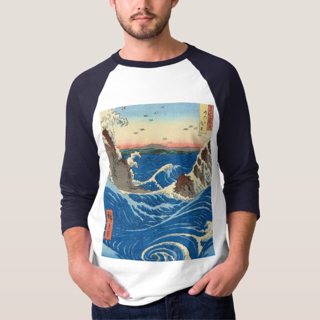 Camiseta Naruto Whirlpools, Província de Awa, 1855 por Hiro (Frente)