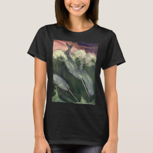 Camiseta Narvais, Baleias da Vida Marinha Vintage Animais d
