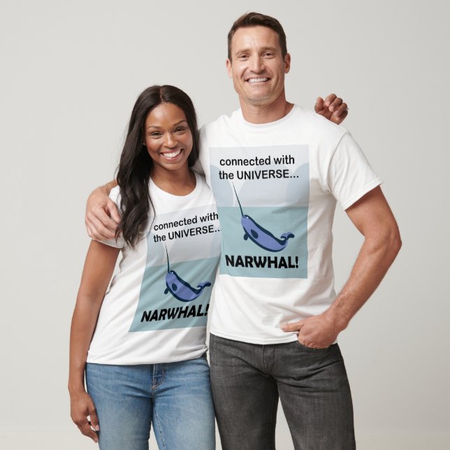 Camiseta Narval Conectado Com O Universo (Unissex)