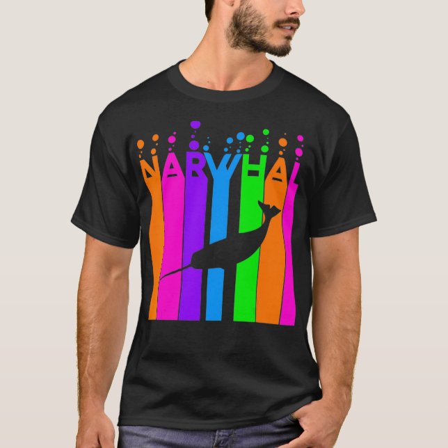 Camiseta Narwhal Bubble Amante de os animais Idea (Frente)