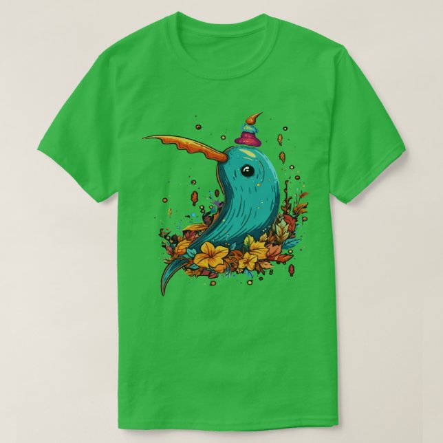 Camiseta Narwhal Halloween (Frente do Design)