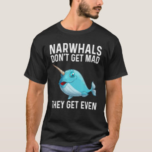 Camiseta Narwhal   Para Homens Mulheres Mar Baleia Peixe Oc