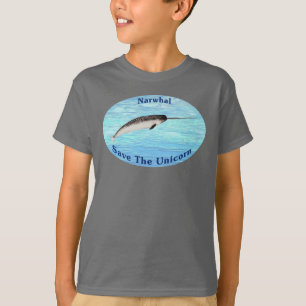 Camiseta Narwhal - Salvar o Unicórnio