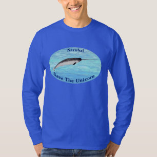 Camiseta Narwhal - Salvar o Unicórnio