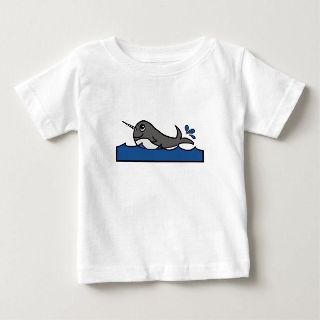 Camiseta Narwhal Splash (Frente)