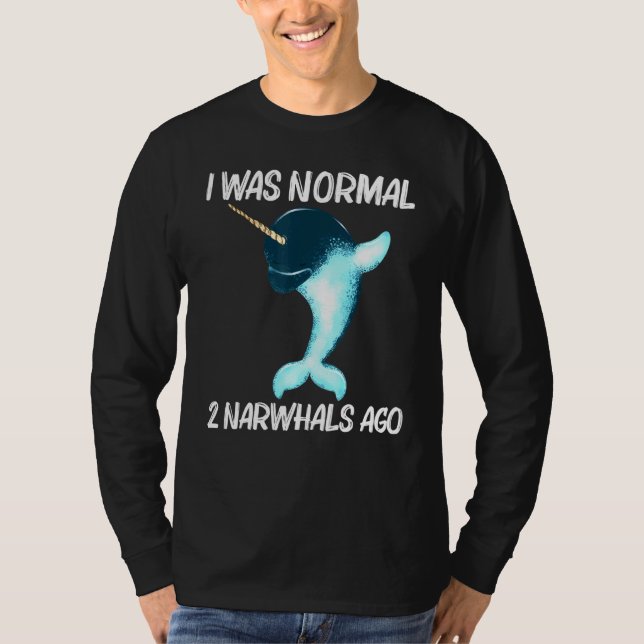 Camiseta Narwhale Para Mulheres Do Oceano Ártico (Frente)