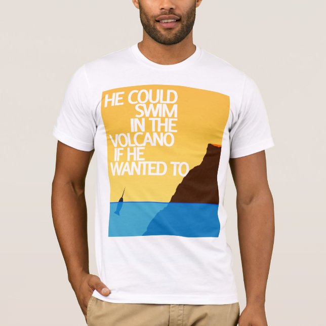 Camiseta Narwhals pode - vulcão (Frente)