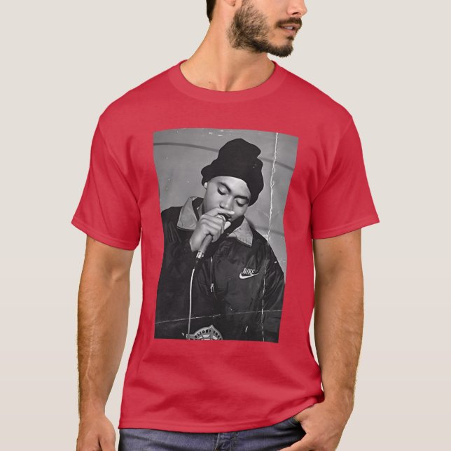 Camiseta NAS clássico vintage vintage (Frente)