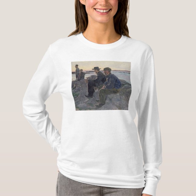 Camiseta Nas rochas em Fiskebackskil, 1905-6 (Frente)