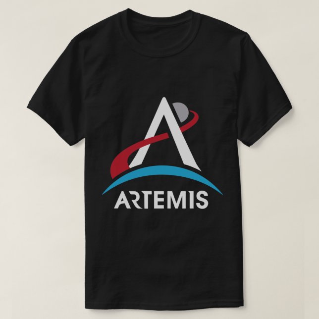 Camiseta NASA Artemis Program Logo Mars 2024 Space Astronau (Frente do Design)